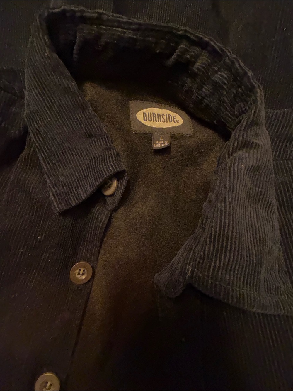burnside Black Button-Front Utility Jacket - Picture 3 of 4